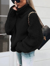 Turtleneck Long Sleeve Sweater - V.I.P Digital Presence