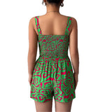 Two piece set of minimalist camisole printed shorts - V.I.P Digital Presence