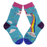 Unicorn Rainbow Printing Autumn And Winter Leisure In The Tube Sports Holiday Gift Socks - V.I.P Digital Presence