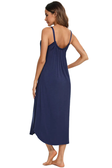 V-Neck Midi Lounge Dress - V.I.P Digital Presence