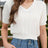 V-Neck Short Sleeve Knit Top - V.I.P Digital Presence