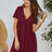 V-Neck Short Sleeve Lounge Dress - V.I.P Digital Presence