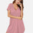 V-Neck Short Sleeve Lounge Dress - V.I.P Digital Presence