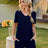 V-Neck Short Sleeve Top and Pocketed Shorts Lounge Set - V.I.P Digital Presence