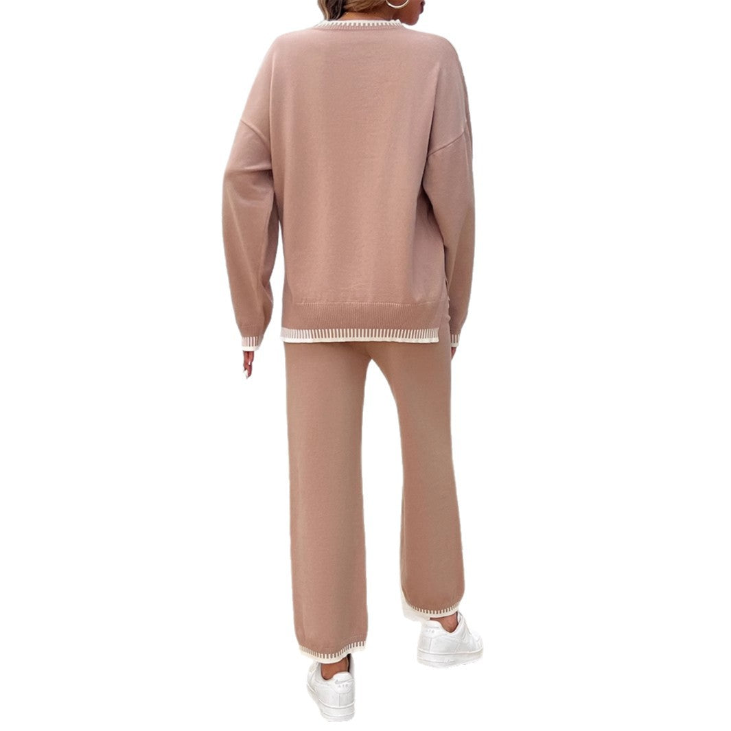 Vacation style loose long sleeved two-piece set - V.I.P Digital Presence