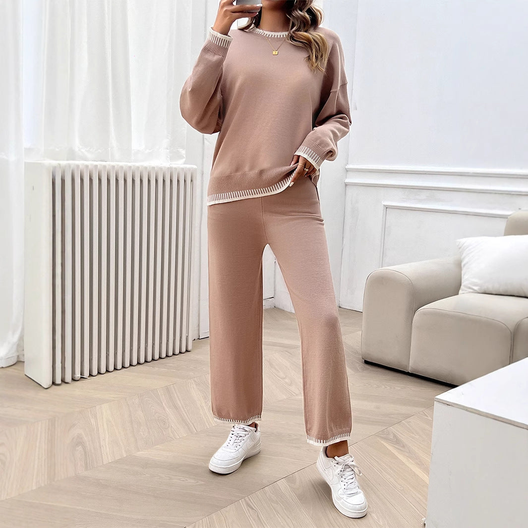 Vacation style loose long sleeved two-piece set - V.I.P Digital Presence