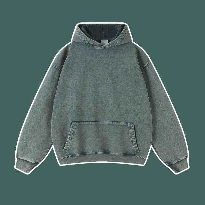 Vintage batik distressed washed trendy brand pullover hoodie loose fitting unisex - V.I.P Digital Presence