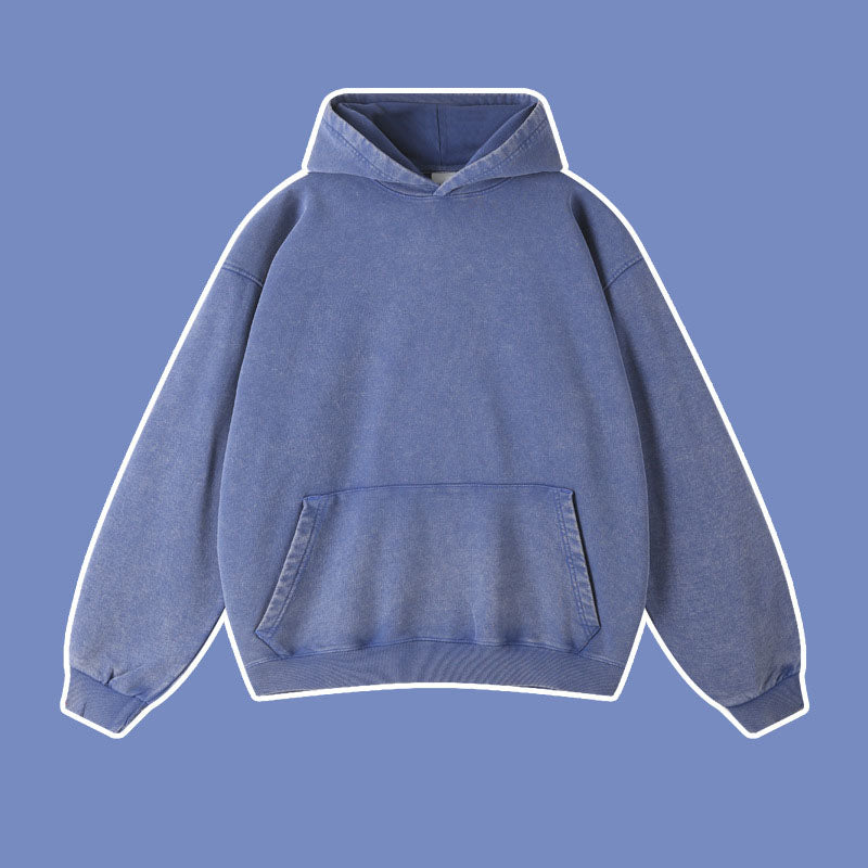 Vintage batik distressed washed trendy brand pullover hoodie loose fitting unisex - V.I.P Digital Presence