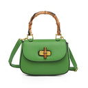 Vintage Saddle Bag with Bamboo Handle Messenger Bag Leather Handbag Shoulder Bag Crossbody Bag Gift for Valentine's Day - V.I.P Digital Presence