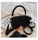 Vintage Scrub PU Leather Small Crossbody Suede Shoulder Bags for Women Winter Luxury Designer Tote Purses And Handbags - V.I.P Digital Presence