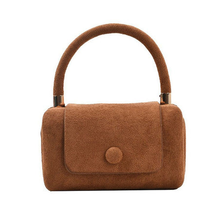 Vintage Scrub PU Leather Small Crossbody Suede Shoulder Bags for Women Winter Luxury Designer Tote Purses And Handbags - V.I.P Digital Presence