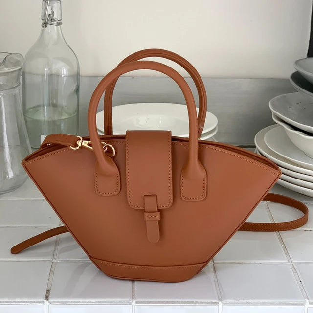 Vintage Shell Bags For Women Luxury Designer Handbags And Purses 2023 New In PU Top Handle Korean Small Shoulder Messenger Bag - V.I.P Digital Presence
