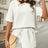 Waffle-Knit Half Sleeve Top and Shorts Set - V.I.P Digital Presence