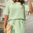 Waffle-Knit Half Sleeve Top and Shorts Set - V.I.P Digital Presence