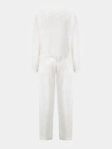 Waffle-Knit Round Neck Top and Pants Set - V.I.P Digital Presence