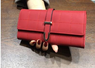 Wallets Long With Plaid PU Leather Fashion Hasp Coin Purse Phone Bag 10 Card Holders Female Wallet for girls ladies - V.I.P Digital Presence