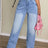 Washed High Waist Jeans - V.I.P Digital Presence