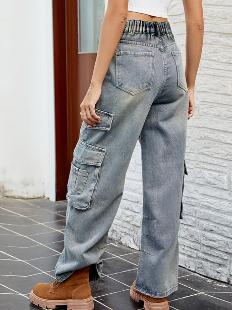 Washed Jeans with Pockets - V.I.P Digital Presence
