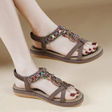 Water Diamond Flower Casual Fashion Versatile Flat Sandals for Women - V.I.P Digital Presence