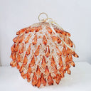 Waterdrop shaped acrylic multi-color selection circular metal birdcage hand-held dinner bag - V.I.P Digital Presence