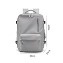 Waterproof 18 Inch Laptop Backpacks School Bags with usb Dily Life Vintage Unisex Leather Student Backpack for Men - V.I.P Digital Presence