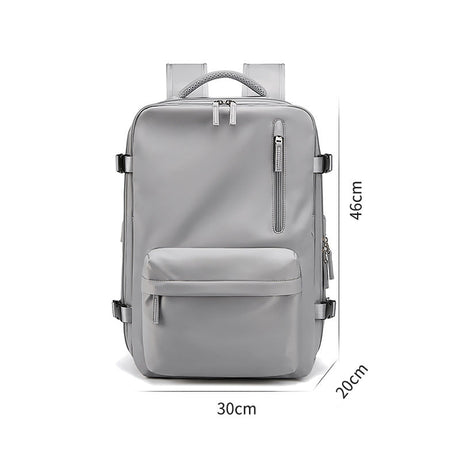 Waterproof 18 Inch Laptop Backpacks School Bags with usb Dily Life Vintage Unisex Leather Student Backpack for Men - V.I.P Digital Presence