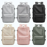 Waterproof 18 Inch Laptop Backpacks School Bags with usb Dily Life Vintage Unisex Leather Student Backpack for Men - V.I.P Digital Presence