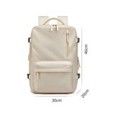 Waterproof 18 Inch Laptop Backpacks School Bags with usb Dily Life Vintage Unisex Leather Student Backpack for Men - V.I.P Digital Presence
