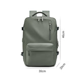 Waterproof 18 Inch Laptop Backpacks School Bags with usb Dily Life Vintage Unisex Leather Student Backpack for Men - V.I.P Digital Presence