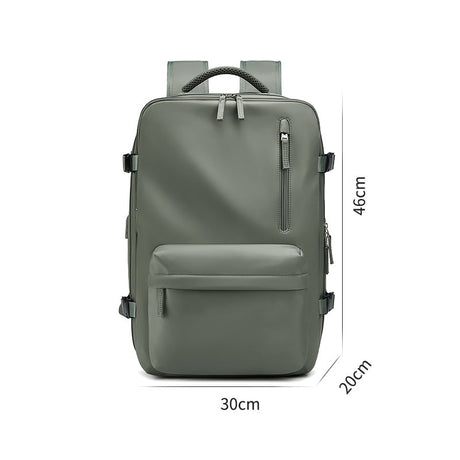 Waterproof 18 Inch Laptop Backpacks School Bags with usb Dily Life Vintage Unisex Leather Student Backpack for Men - V.I.P Digital Presence