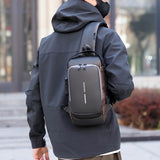 Waterproof Anti Theft Designer Password Lock Bag Usb Crossbody Sling Bags For Men Chest Bags - V.I.P Digital Presence