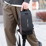 Waterproof Anti Theft Designer Password Lock Bag Usb Crossbody Sling Bags For Men Chest Bags - V.I.P Digital Presence