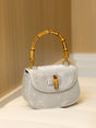 Western style bamboo joint handbag versatile commuting bag single shoulder crossbody saddle bag - V.I.P Digital Presence