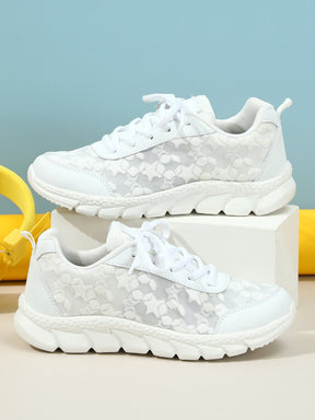 White shoes breathable lightweight casual sports women's shoes soft soled running shoes - V.I.P Digital Presence