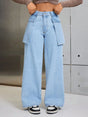 Wide Leg Jeans with Pockets - V.I.P Digital Presence