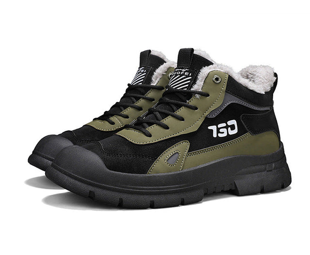 Winter fleece warm Martin boots men's casual sports versatile Korean version anti cold snow boots - V.I.P Digital Presence