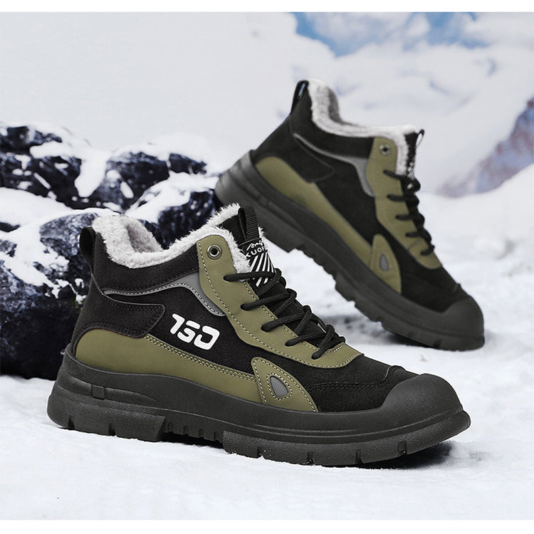Winter fleece warm Martin boots men's casual sports versatile Korean version anti cold snow boots - V.I.P Digital Presence