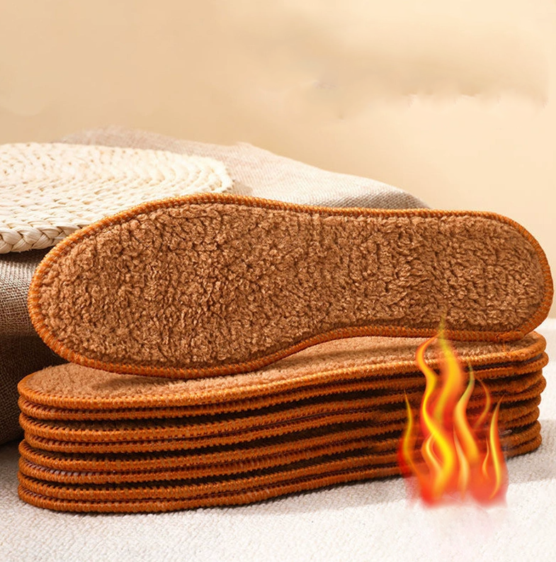 Winter men's and women's alpaca insoles winter plus velvet thick warm cotton insoles snow boots sports insoles - V.I.P Digital Presence