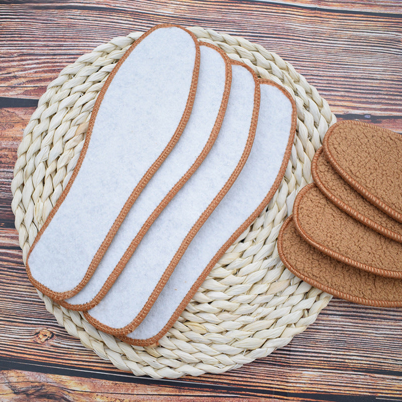 Winter men's and women's alpaca insoles winter plus velvet thick warm cotton insoles snow boots sports insoles - V.I.P Digital Presence