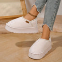 Winter Platform Boots Vintage Fashion Women's Snow Warm Suede Warm Inner Plush Fashion Thick Bottom Women's Flat Bottom Boots - V.I.P Digital Presence
