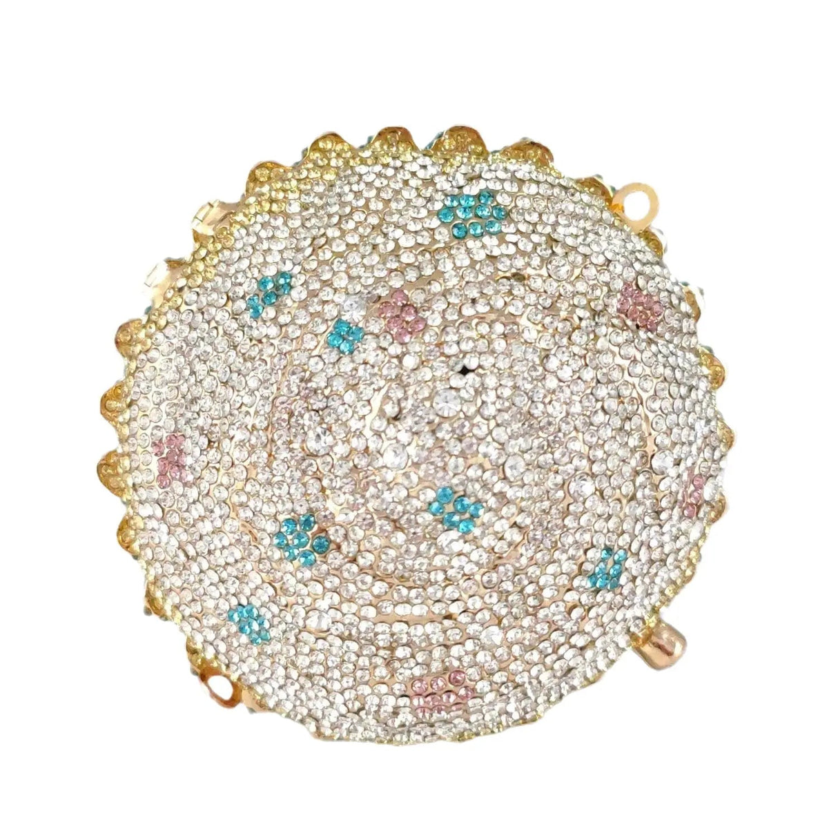 Women Blue Cupcake Evening Bag Crystal Clutch Purses Wedding Bridal Rhinestone Handbag Party Minaudiere Bag - V.I.P Digital Presence