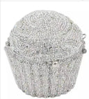 Women Blue Cupcake Evening Bag Crystal Clutch Purses Wedding Bridal Rhinestone Handbag Party Minaudiere Bag - V.I.P Digital Presence