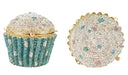 Women Blue Cupcake Evening Bag Crystal Clutch Purses Wedding Bridal Rhinestone Handbag Party Minaudiere Bag - V.I.P Digital Presence