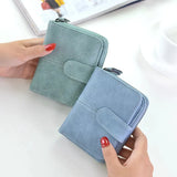Women Cute Short Money Wallets With Zipper Female Small Wallet Lady Coin Purse Card Wallet Purses - V.I.P Digital Presence