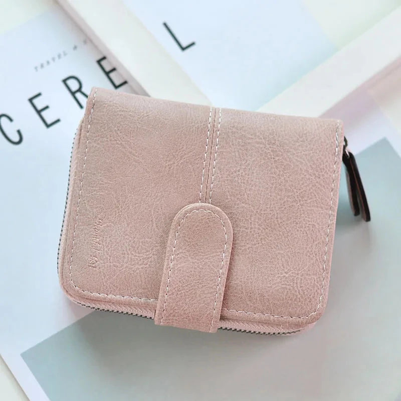 Women Cute Short Money Wallets With Zipper Female Small Wallet Lady Coin Purse Card Wallet Purses - V.I.P Digital Presence