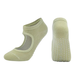 Women High Quality Pilates Socks Anti-Slip Breathable Backless Yoga Socks Ankle Ladies Ballet Dance Sports Socks - V.I.P Digital Presence