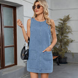 Women's backless casual vest dress with camisole skirt - V.I.P Digital Presence