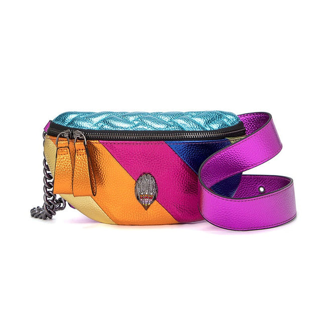 Women's bag colorful chain single shoulder bag crossbody bag eagle head chest bag - V.I.P Digital Presence
