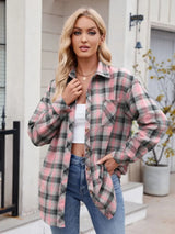 Women's casual fashion spicy girl loose checkered shirt for women - V.I.P Digital Presence