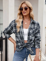 Women's casual fashion spicy girl loose checkered shirt for women - V.I.P Digital Presence